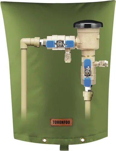 Miniatura 9 de TOHONFOO Cubierta aislante de tubería para prevención de reflujo (5 °F) – Bolsa aislada para válvula de riego – Cubierta de bomba de pozo de agua
