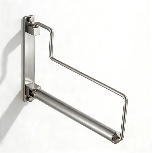 Miniatura 15 de NEWRAIN Estante de secado de ropa, estantes para secar ropa, colgador de ropa con brazo oscilante montado en la pared para lavandería, garaje, uso