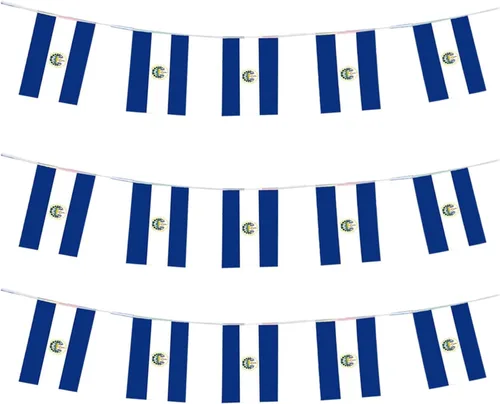 Miniatura 19 de Bandera de Colombia, bandera colombiana, pequeña cadena de banderas de Colombia, mini banderas colombianas, utilizada para fiestas, escuela, eventos