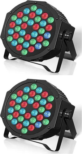 Miniatura 10 de HOLDLAMP Luces Par recargables de 36 W RGB alimentadas por batería, luces LED inalámbricas para DJ, activadas por sonido y control remoto para 1