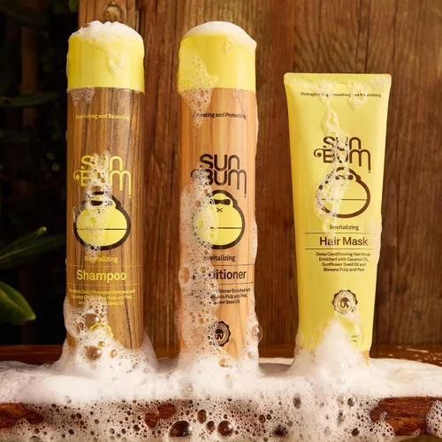 Miniatura 6 de Sun Bum Mascarilla revitalizante para el cabello acondicionador profundo - Tratamiento hidratante y restaurador para cabello dañado
