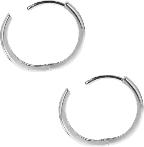 Miniatura 2 de Ritastephens Pendientes de plata de ley Huggy Huggies brillantes 0.079x0.551 in, Plata de ley
