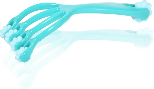 BioSwiss Rodillo de masaje de garra, masajeador muscular de mano con 5 cabezales giratorios para espalda, piernas y hombros
