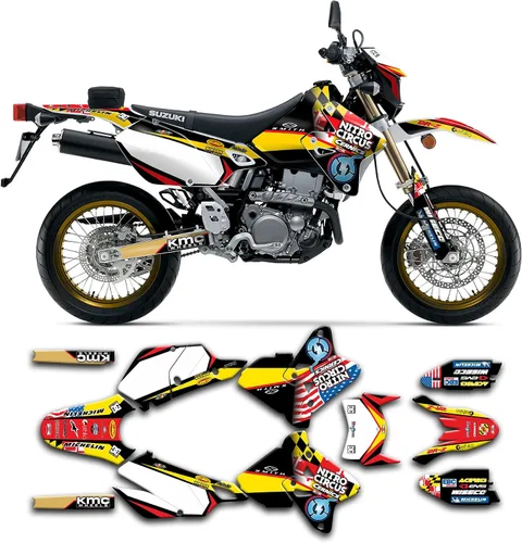 Miniatura 8 de Kit de calcomanías personalizadas para Suzuki DRZ400 E / DRZ400 Enduro / DRZ400E / DR-Z400E / DRZ400 EN 1999-2024, SZDRSE9919003-KO
