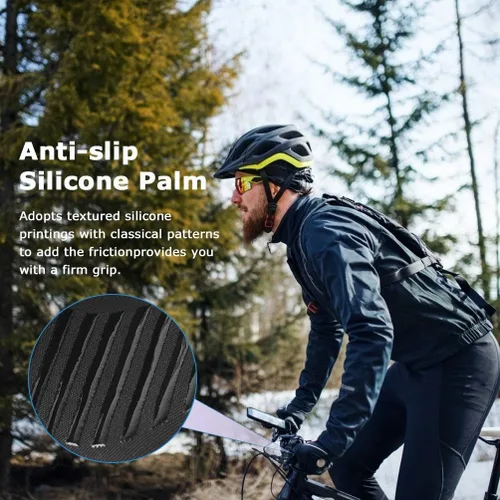 Miniatura 5 de Guantes convertibles de invierno sin dedos con guante térmico cálido para clima frío cálido polar para hombres y mujeres para fotografía de mensajes