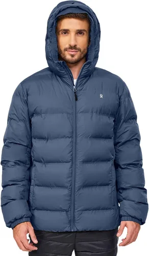 Miniatura 2 de Little Donkey Andy Men's Puffer Jacket Lightweight Warm Winter Coat With 4 Pockets Full Zip Windproof Insulated Hooded Jacket
