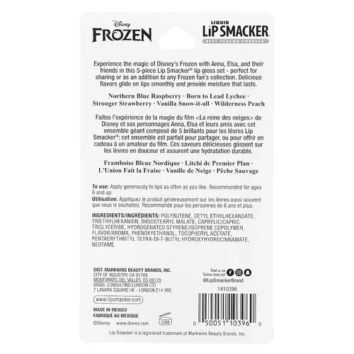 Miniatura 3 de Lip Smacker Disney Frozen 2 - Paquete de fiesta de bálsamo labial con sabor líquido Labios secos Para niños, hombres, mujeres Relleno