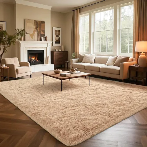Miniatura 51 de Alfombra Corredor Suave de Pelo Largo para Dormitorio, 2 x 6 pies, alfombras esponjosas con parte inferior antideslizante para pasillo, junto a