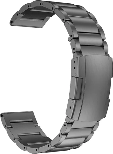Correa de titanio, pulsera de eslabones de metal ligera de 0.866 pulgadas, compatible con Samsung Galaxy Watch 3 de 1.772 pulgadas/1.811 pulgadas,