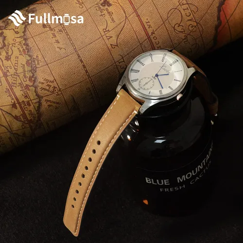 Miniatura 3 de Fullmosa Correa de reloj de liberación rápida de 0.866in, 0.787in, 0.709in, correas de cuero bruñido para Samsung Galaxy WatchHuaWei WatchGarmin