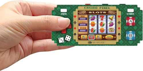 Miniatura 5 de My Arcade Casino Pixel: Videojuego de casino, Juegos de casino, Llavero portátil Arcade, Póker, Máquina tragamonedas