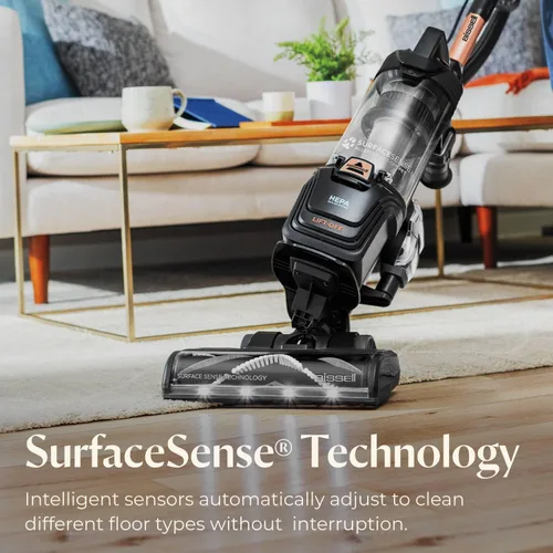Miniatura 2 de Bissell SurfaceSense Allergen Lift-Off Pet Aspiradora vertical, con rodillo de cepillo multisuperficie sin enredos, faros LED y tecnología Lift-Off