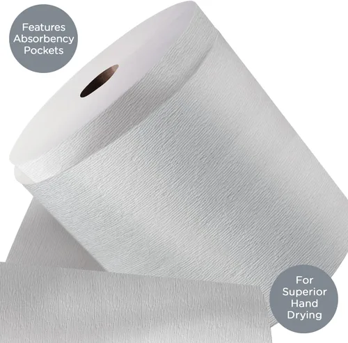 Miniatura 5 de Kleenex Professional Toallas universales de papel duro, a granel (11090), núcleo duro de 1.5 pies, bolsillos de absorción premium, blanco