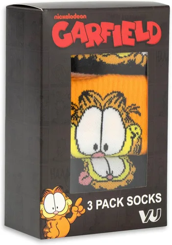 Miniatura 3 de Garfield Calcetines 3 Pack Adultos Unisex Gato Película Multicolor Calzado