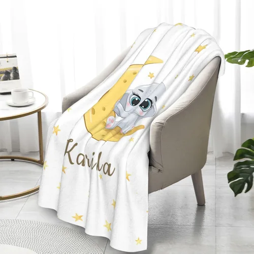 Miniatura 6 de Mantas personalizadas para bebé, manta personalizada para recién nacidos, infantes, niños, manta con nombre para/manta de forro polar personalizada