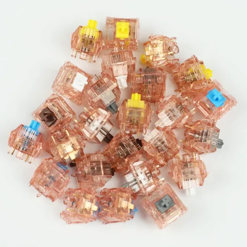 Miniatura 6 de 35 interruptores de vástago SMD RGB Mx de 5 pines para teclado mecánico (azul chocolate)
