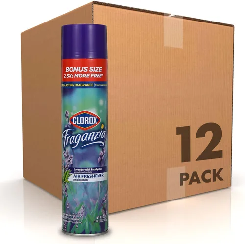 Miniatura 14 de Clorox Fraganzia - Ambientador en aerosol en aerosol con aroma a ráfaga de cereza, eliminador de olores de larga duración y ambientador