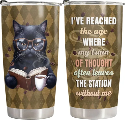 Miniatura 20 de 34HD Cute Pig - Vaso de 20 onzas con tapa, diseño de cerdo, de acero inoxidable, aislado al vacío, taza de café de viaje, regalo de cumpleaños
