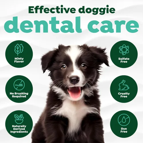 Miniatura 4 de TropiClean - Pasta de dientes para perros con aliento fresco, para limpieza de dientes, refrescante del aliento, gel fácil de usar para remover
