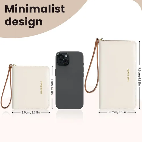 Miniatura 5 de Pomelo Best Cartera pequeña para mujer de cuero con bloqueo RFID 2025