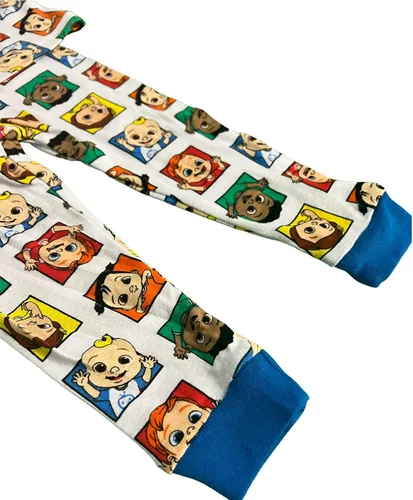 Miniatura 11 de CoComelon Conjunto de pijama de algodón ajustado de 4 piezas para niños pequeños