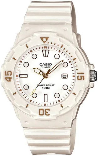 Casio #LRW200H-7E2V - Reloj analógico deportivo para mujer, correa de goma blanca, 328.1ft, color blanco