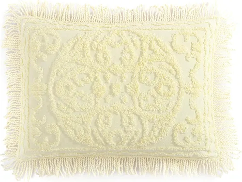 Miniatura 23 de Beatrice Home Fashions Colcha de Chenilla con Medallón, Full, Blanco