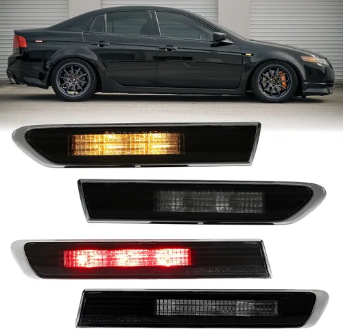Miniatura 11 de USR DEPO 3G TL Luces traseras - Carcasa trasera de lámparas de estilo JDM en negro (izquierda + derecha) Compatible con 2004-2008 Acura TL todos