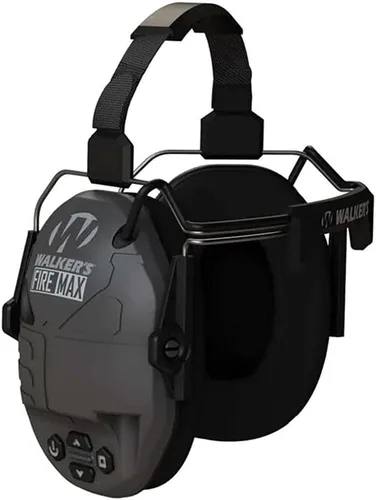 Miniatura 4 de Walker's Orejeras de protección auditiva recargables ligeras para tiro, caza y campo de tiro, electrónicas, delgadas, de bajo perfil, FireMax