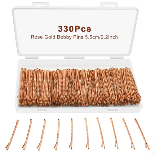 Miniatura 18 de Bobby Pins - 330 horquillas de pelo de 2.2 pulgadas con bonita caja, pin de alta calidad para niños, niñas y mujeres, ideal para todo