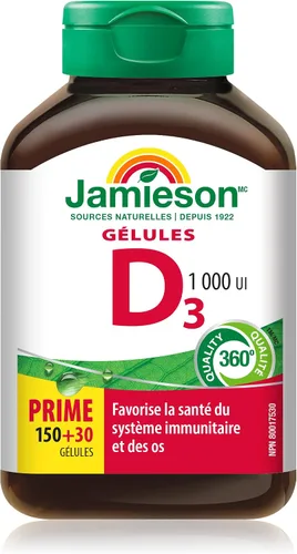 Miniatura 2 de Jamieson Vitamina D 1000iu 180 cápsulas blandas