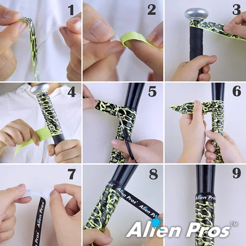 Miniatura 7 de ALIEN PROS - Cinta de agarre para bate de béisbol (2 agarres/4 agarres), 1.1 mm, precortada y sensación Pro – Reemplazo para agarre de bate