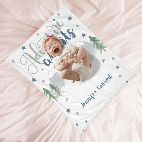 Miniatura 3 de Manta de bebé personalizada con nombre, manta de bebé personalizada para niños y niñas, manta personalizada de regalo para bebé niño recién nacido