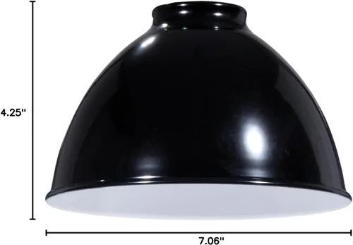 Miniatura 3 de B&P Lamp® Persianas de cúpula de metal de estilo industrial