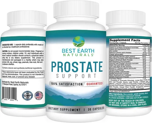 Miniatura 2 de Best Earth Naturals Suplemento de apoyo de próstata para hombres - Soporte de próstata - Suministro para 30 días