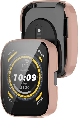 Miniatura 7 de Protector de pantalla diseñado para Amazfit Bip 5 con película de vidrio templado, parachoques de policarbonato duro, cubierta completa, accesorios