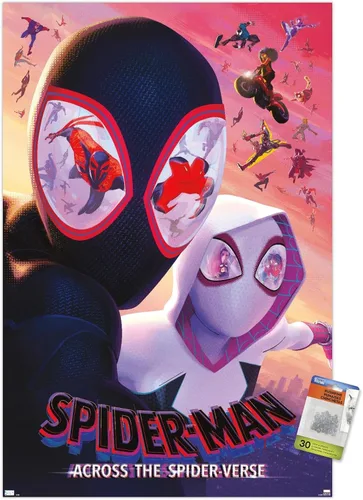 Miniatura 7 de Trends International Marvel Spider-Man: Across The Spider-Verse - Póster de pared de una hoja de máscaras de 14.72 x 22.37 pulgadas, paquete
