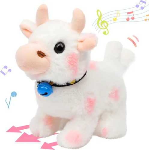 Miniatura 27 de Hopearl - Juguete de peluche electrónico interactivo de unicornio con sonidos y movimientos, camina y tiene un cuerno luminoso; regalo para niños