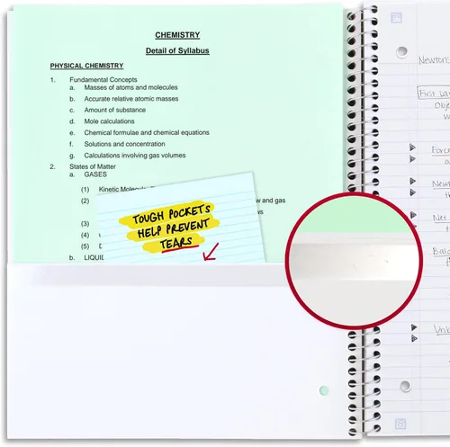 Miniatura 5 de Five Star Cuaderno de espiral + aplicación de estudio, paquete de 4, 1 materia, papel reciclado a rayas universitarias, 8-1/2 x 11 pulgadas, 100