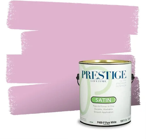 Miniatura 56 de Prestige Paints Pintura exterior e imprimación en uno, 1 galón, plano, coincidencia comparable de Valspar* Amber Rose*