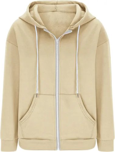 Miniatura 3 de Sudaderas con capucha con cremallera para mujer, Y2K, para adolescentes, niñas, otoño, casual, con cordón, ajuste atlético, con bolsillos
