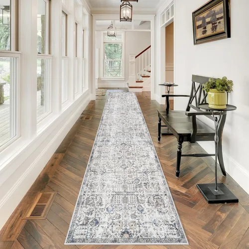 Miniatura 63 de RUUGME Alfombra Pasillera Lavable 2'6x12 - Alfombra de Pasillo con Respaldo Antideslizante Alfombras Resistentes a Manchas para Sala de Estar