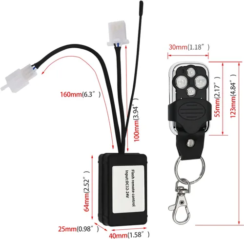 Miniatura 3 de Barra de luces LED de conducción todoterreno, interruptor de control remoto, intermitente estroboscópico de encendido/apagado, para luces