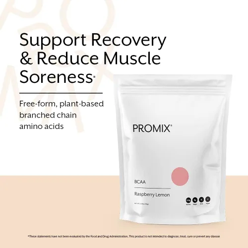 Miniatura 4 de Promix BCAA - Polvo energético posentrenamiento – 0.18 oz de BCAA micronizados, sin azúcar, a base de plantas, vegano, cetogénico, limón