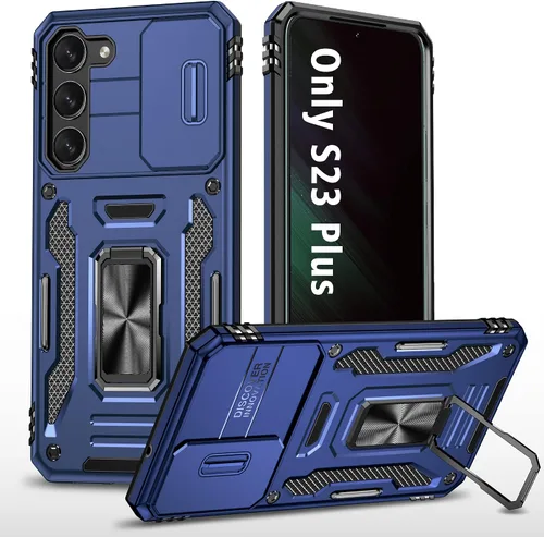 Miniatura 9 de ANGELAS - Funda a prueba de golpes para Samsung Galaxy S23 Plus, parachoques de silicona TPU con protección anticaídas, cubierta deslizante