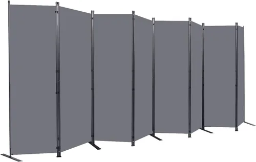 Miniatura 24 de Divisor de habitación portátil de 6 pies y pantallas de privacidad plegables, divisor de tela de 102 pulgadas de ancho para separación