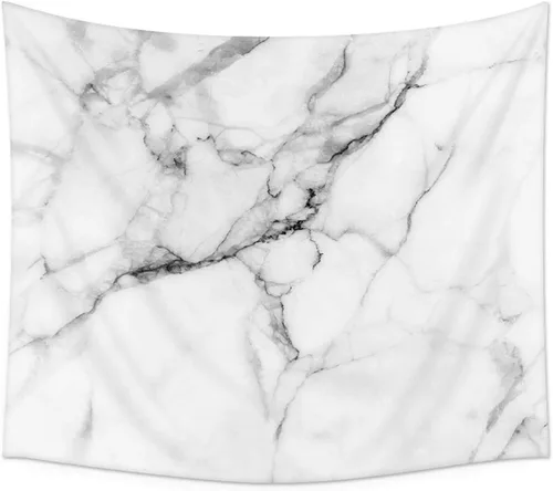Ruibo Tapiz de decoración de mármol para colgar en la pared, decoración del hogar, dormitorio, mantel/corredor, estampado de acuarela, dormitorio,
