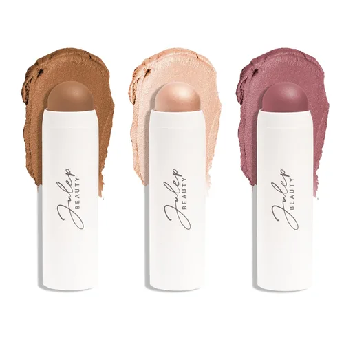 Miniatura 19 de Julep Skip The Brush Barra de Rubor de Crema a Polvo - Malva Apagado - Color Mezclable y Acumulable - Barra de Maquillaje 2 en 1 para Rubor y Labios