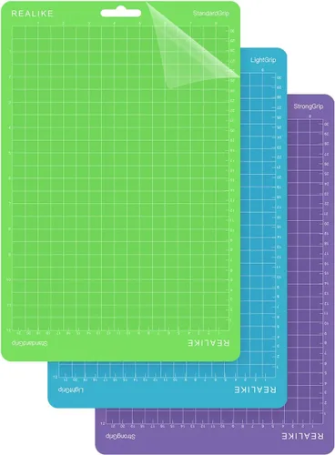 Miniatura 8 de REALIKE Alfombrilla de corte de 8.5 x 12 pulgadas compatible con Cricut Joy Xtra, alfombrillas de corte de agarre estándar verde para accesorios Joy