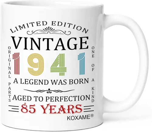 Miniatura 67 de Regalos de cumpleaños número 100 para hombres, taza de café vintage de 1926 de 11 onzas para mujeres, regalo de broma para hombre de 100 años